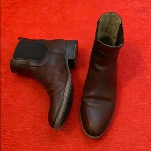 Frye Brown Chelsea Leather Boots